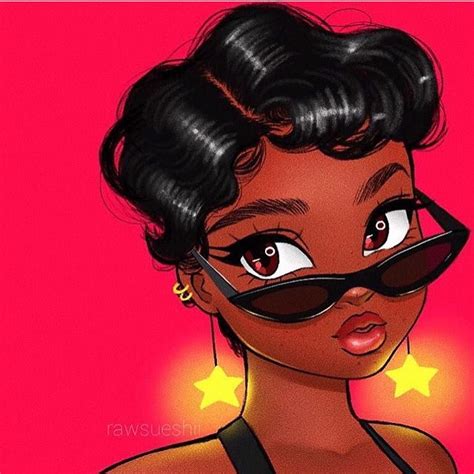 20 New For Insta Baddie Cute Black Girls Cartoon Character Mesintaip
