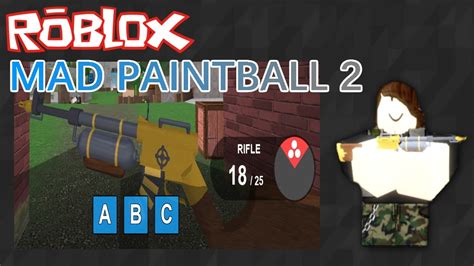 Roblox Mad Paintball 2 Rifle Gameplay Youtube