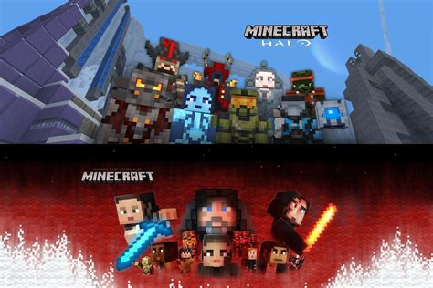 Minecraft Adds Halo Mash Up Pack And Star Wars Sequel Skin Pack On