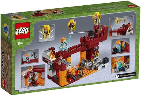 Lego Minecraft The Blaze Bridge 21154 372 Piece Building Kit Ebay