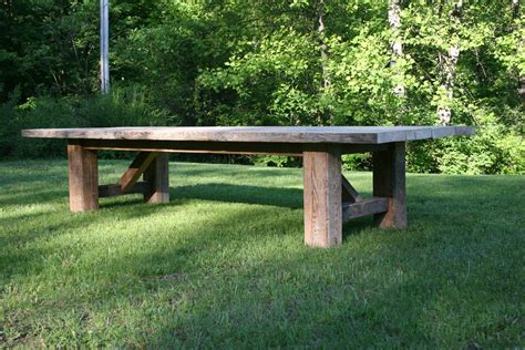 Custom Made Garden Dining Table Rustic Outdoor Table Dining Table