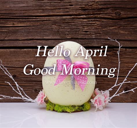 Easter Egg With Bow Hello April Good Morning Pictures Photos And