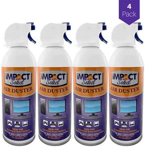 Impact Select Air Duster Compressed Canned Air Keyboard Computer