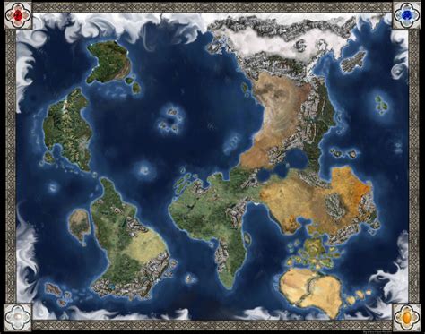 Dd World Map Kirin By Caffeineheart On Deviantart Fantasy Map