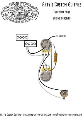Below are links to wiring diagrams for guitar and bass as well as diagrams for basic wiring techniques and mods. WIRING HARNESS Precision Bass - Arty's Custom Guitars