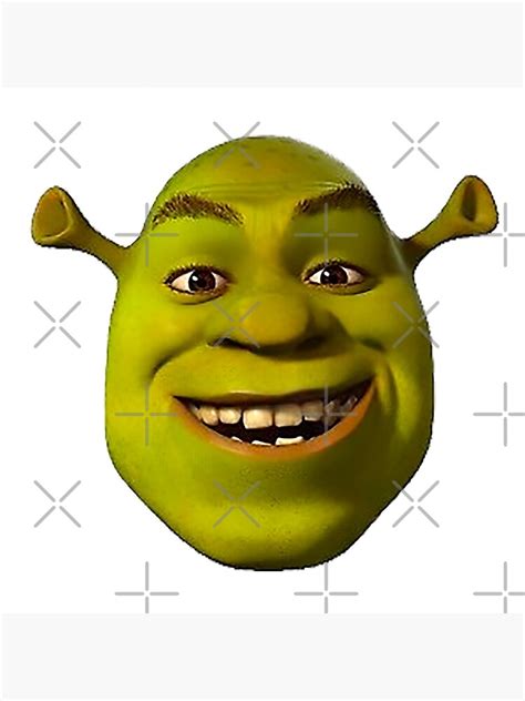 Little Shrek Meme Poster By Amemestore Redbubble