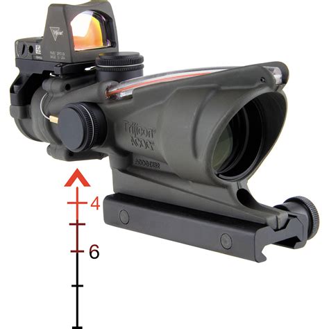 Trijicon 4x32 Acog Riflescope And 325 Moa Rmr Sight Ta31 D 100323