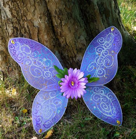 Purple Fairy Wings Tinkerbell Costume Accessory Fairy Etsy