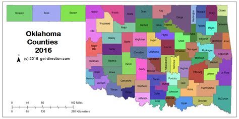 Oklahoma Map Counties And Cities World Map
