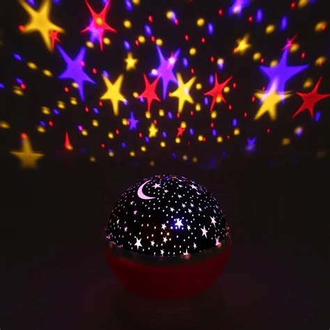 Fantasy Rotating Romantic Star Light Projection Lamp Night Lights 360