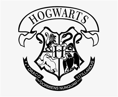 Hogwarts Logo Png Image Free Download Hogwarts Crest Printable Black
