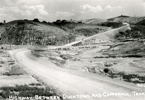 Highway Between Ducktown And Copperhill C 1930s History For Kids