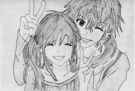 Anime Couples In Love Drawings Go Anime Website