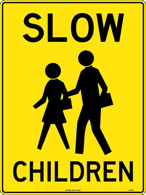 Slow Children | Uniform Safety Signs