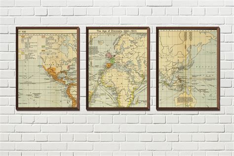 Vintage Map Wall Art Free Stock Photo Public Domain Pictures