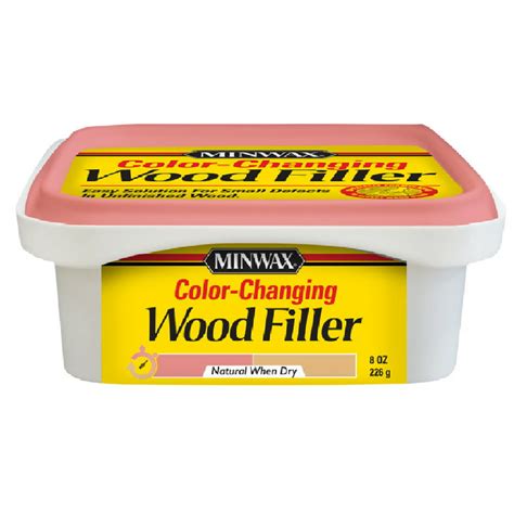 Minwax 448700000 Color Changing Wood Filler Natural 8 Ounce Walmart