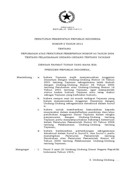 Pengenalan • perlembagaan malaysia dirangka berdasarkan konsep federaslisme. Undang-Undang Yayasan Terbaru RI