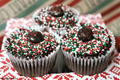 Make cupcake batter according to package instructions and fill liners 3/4 full with batter. Easy Christmas Cupcakes - My 3 Little Kittens