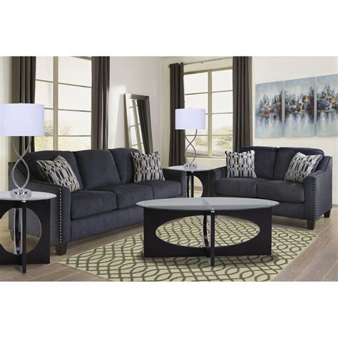 Signature design by ashley larkinhurst living room set in earth faux leather. Ashley Furniture Ind. Living Room Sets 7-Piece Creeal ...