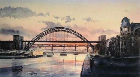 Tyne Bridge Sunset Alan Reed Art Newcastle Tyne Bridge Prints