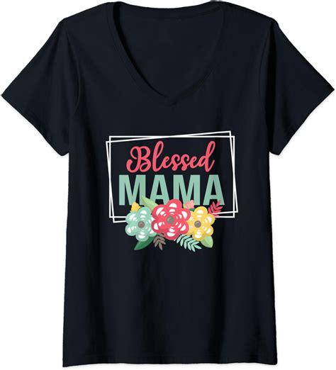 Womens Spring Flowers Themed Floral Mothers Day Blessed