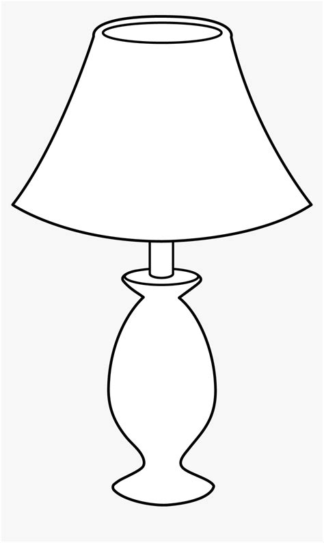 Lamp Clip Art Lamp Clipart Black And White Hd Png Download