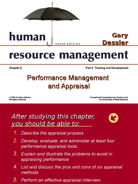 Gary Dessler Performance Management And Appraisal Pdf Performance