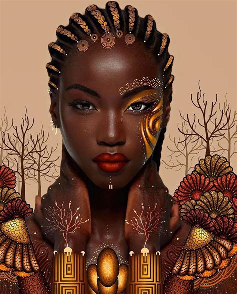 black art 365 on instagram “digital magic art of thick east african girl ——— digital drawing