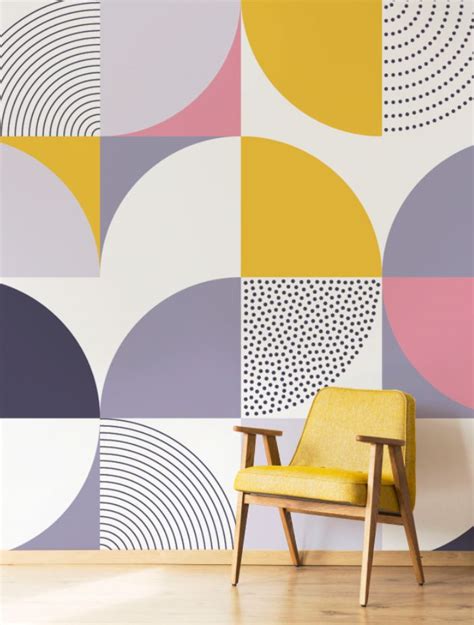 Swiss Abstract Geometric Wallpaper Wall Paint Designs