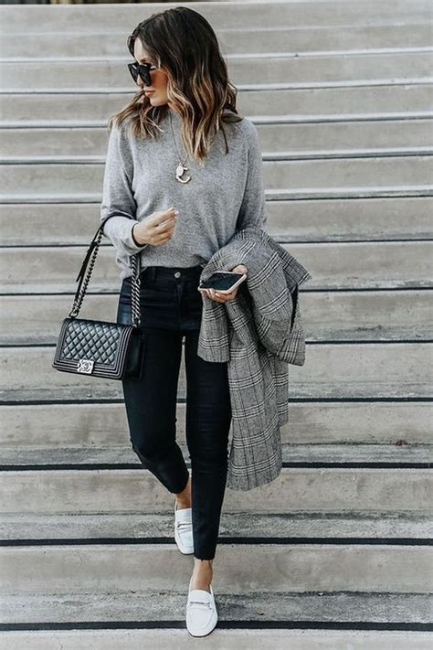 32 Best Business Women Outfits Ideas With Flat Shoes Casual Work Outfits Work Outfits Women