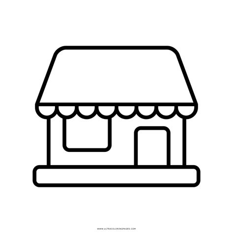 Dibujo De Tienda Para Colorear - Ultra Coloring Pages