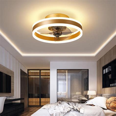 16 Circular Dimmable Led Modern Ceiling Fan Light Chandelier With Fan