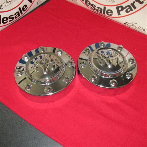 Find Dodge Ram 3500 Dually Chrome Front Center Hub Cap Wheel Cover Pair