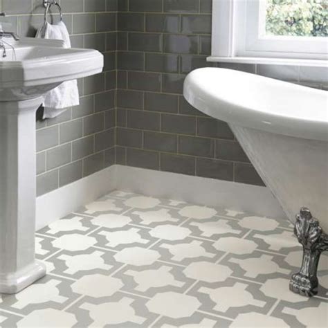 Vinyl tiling is a very versatile covering for floors, walls, countertops, and anything else you want to be able to clean easily. This exuberant tile design is by award-winning designer ...