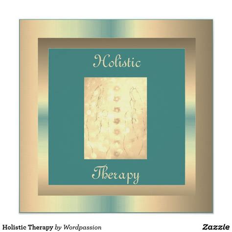 Holistic Therapy Poster Zazzle Holistic Therapies Holistic Therapy