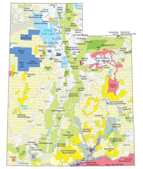 Map Of Utah Cities And Roads Gis Geography