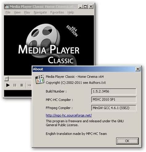 Windows Media Player Classic Versión Home Cinema 64 Bits Subinet
