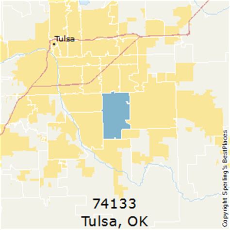 Users can easily view the boundaries of each zip code and the state as a whole. Best Places to Live in Tulsa (zip 74133), Oklahoma