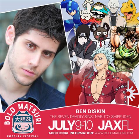Bold Matsuri on Twitter: "@BenjaminDiskin will be a guest at the July
