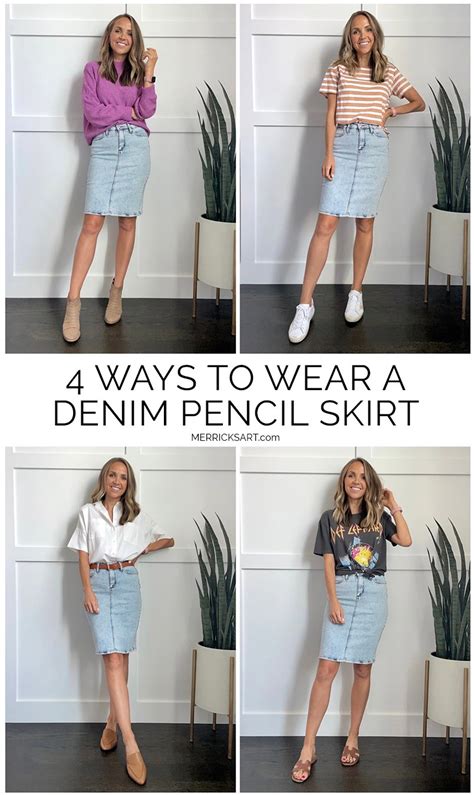 T Shirt And Denim Skirt Outfit Dresses Images 2022