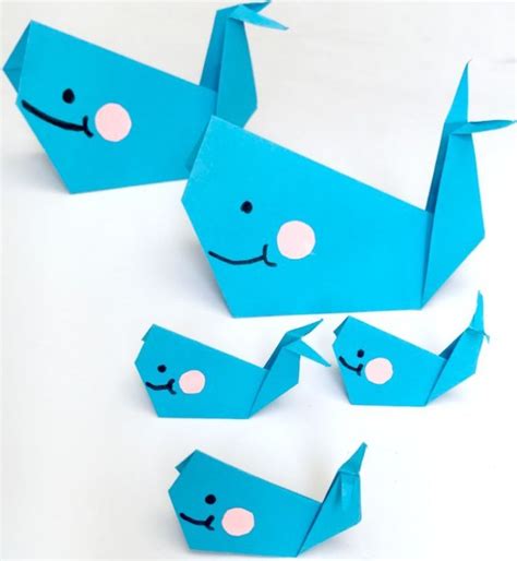 Easy Origami Whale For Beginners Origami Easy Kids Origami Easy