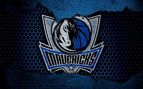 Download Wallpapers Dallas Mavericks 4k Logo Nba Basketball