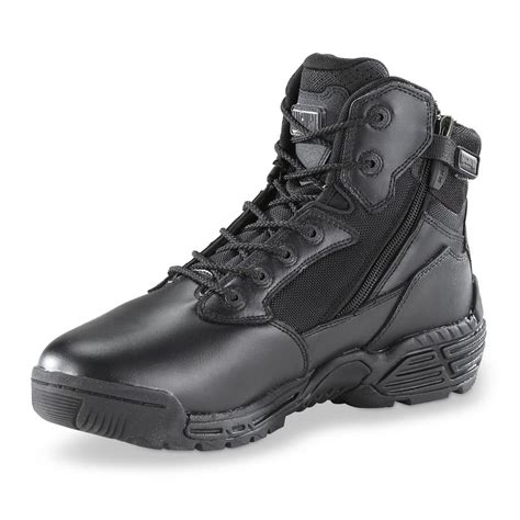 Mens Magnum 6 Stealth Force Side Zip Boots Black 166083 Combat