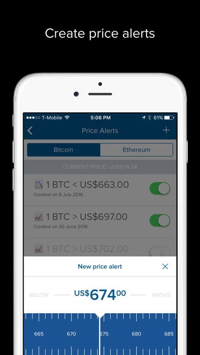 Bitcoin's valuation continues to surge; Coinbase - Bitcoin Wallet screenshot