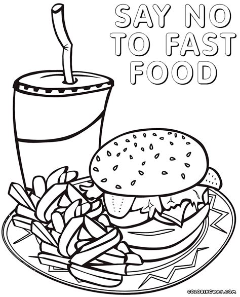 Download high quality cartoon food clip art from our collection of 0 clip art graphics. Coloring Pages Of Fast Food at GetColorings.com | Free ...
