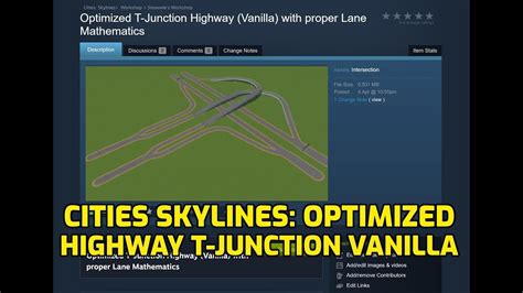 Cities Skylines Optimized Vanilla T Junction Proper Lane Management