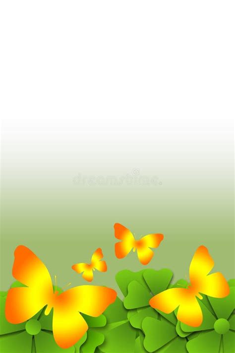 Butterfly Scroll Background Stock Illustration Illustration Of Blank