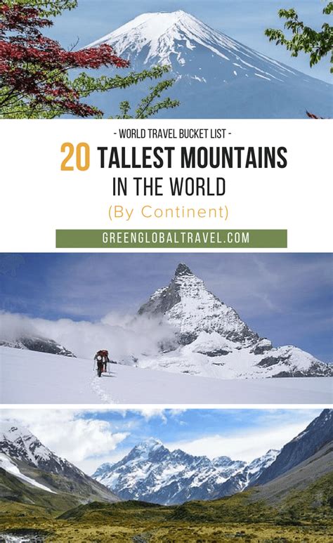 An Overview Of The 20 Tallest Mountains In The World Broken Down By