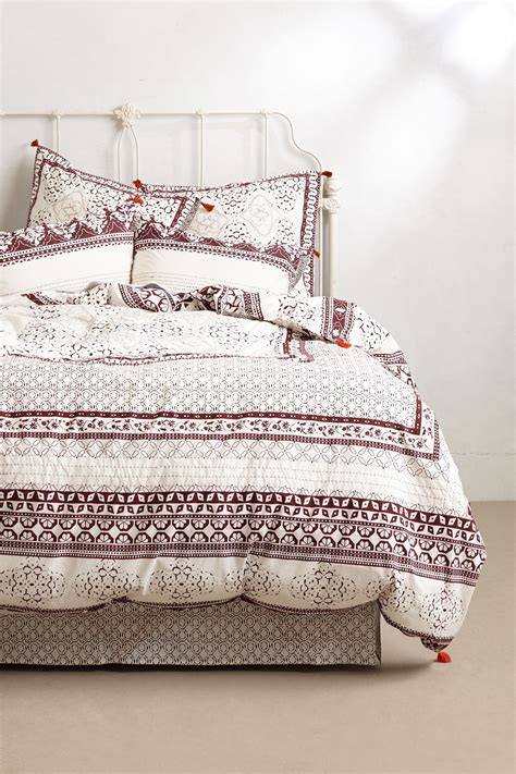 Shop The Enmore Embroidered Duvet And More Anthropologie At