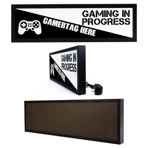 Gaming In Progress Sign Custom Video Game Sign Video Game Etsy